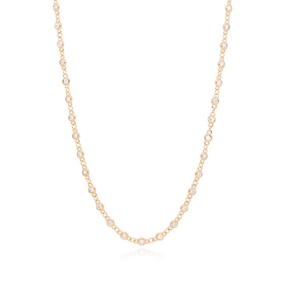 Collana Mabina Donna Collana argento dorato e zirconi in Argento Zircone 553398 - 553398